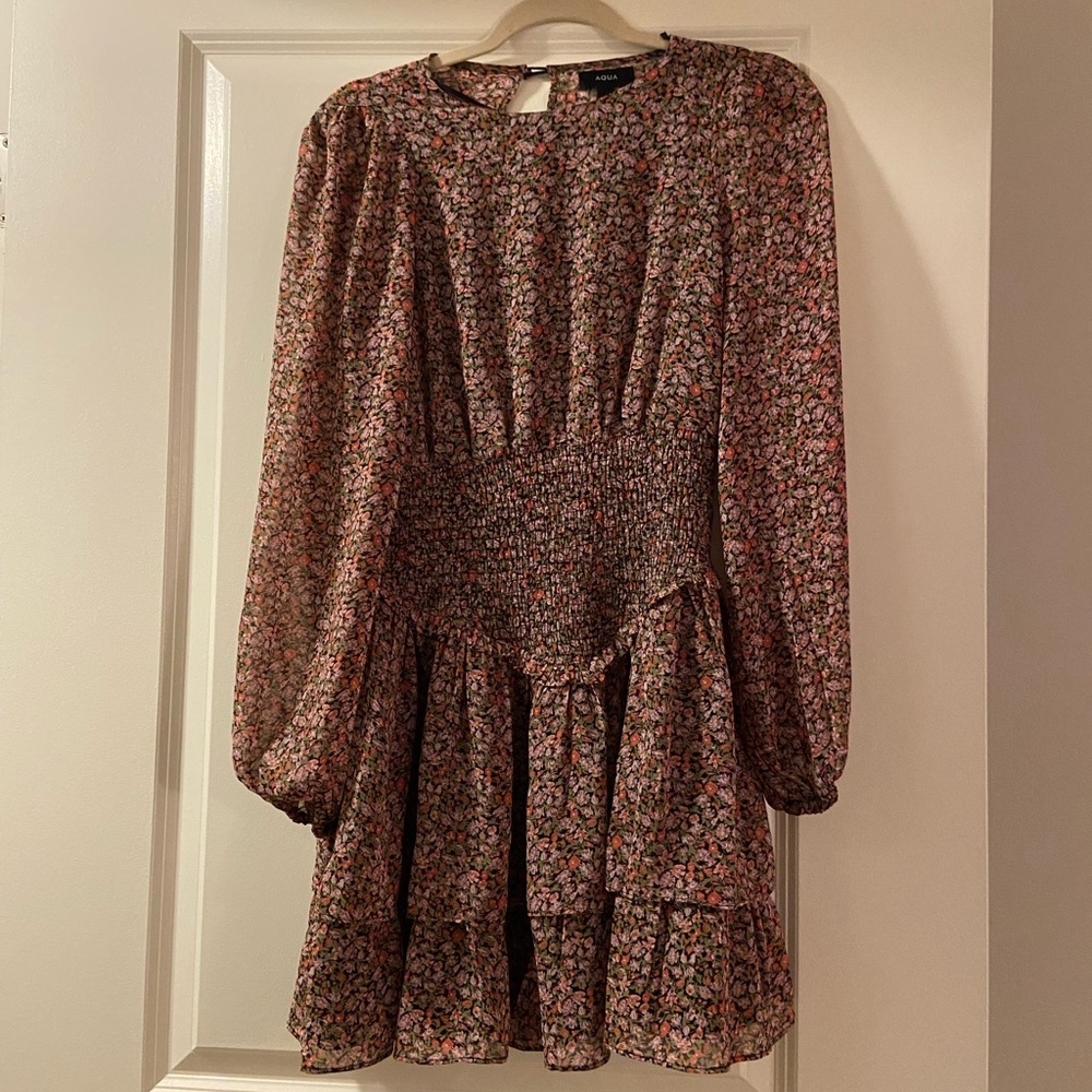 FLORAL AQUA DRESS!
